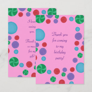 Pois coloré merci cartes