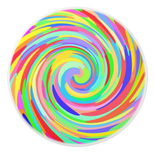 Pois colorés Frotter la poignée de porte