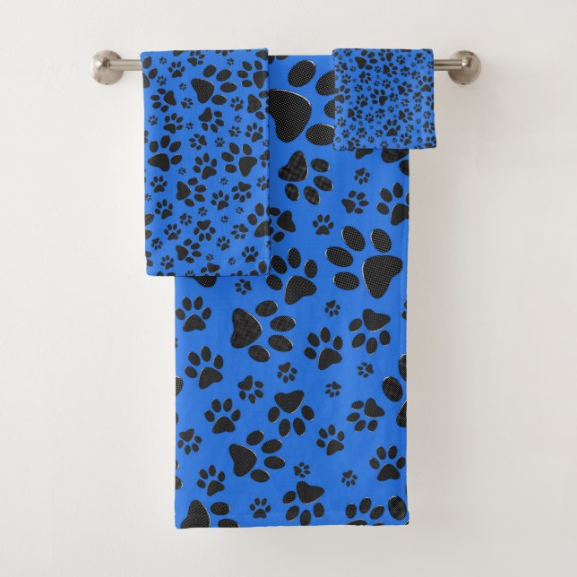 Pois de chien noir et blanc Pointe Polka sur le bl (En situation)