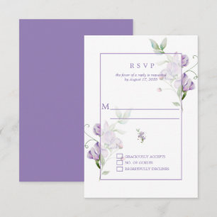 Pois de senteur lavande RSVP
