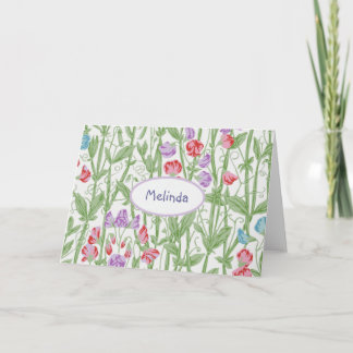 Pois doux William Morris Motif Floral Monogramme