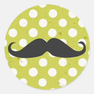 Pois et autocollants de moustache