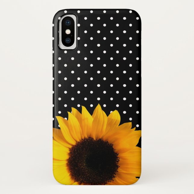 pois et Coque Sunflower iPHone X (Dos)