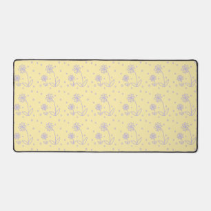 Pois et marguerites 2 - Pastel Jaune et Violet