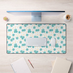 Pois et marguerites - Turquoise et Jaune