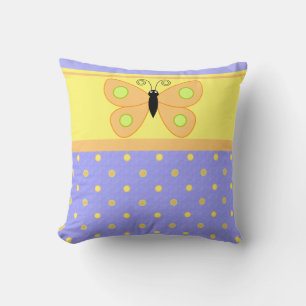 Pois et oreillers à lancer papillon