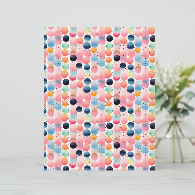 Pois et rayures 13 bleu rose (Debout devant)