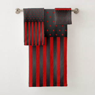 Pois et tripes rouges et noires