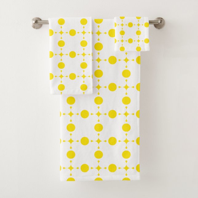 Pois Jaunes, Motif Polka Dot, Points, Pots (En situation)