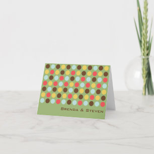 Pois mods vert élégant cercle moderne merci