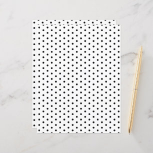 Pois Motif noir et blanc papier à scandale