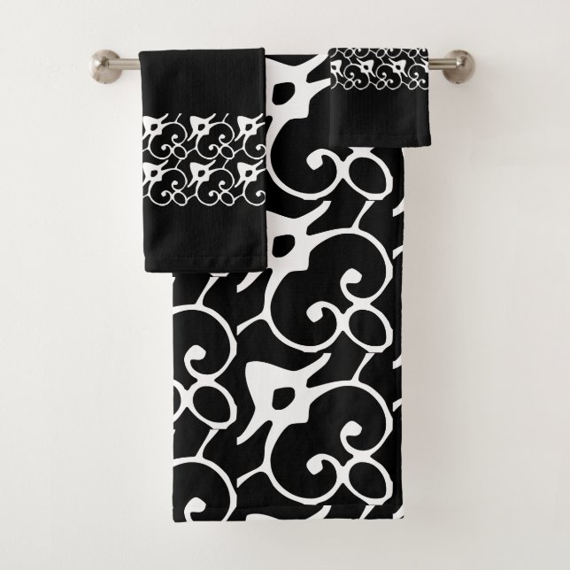 Pois noirs et blancs modernes (En situation)