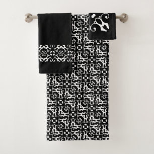 Pois noirs et blancs modernes