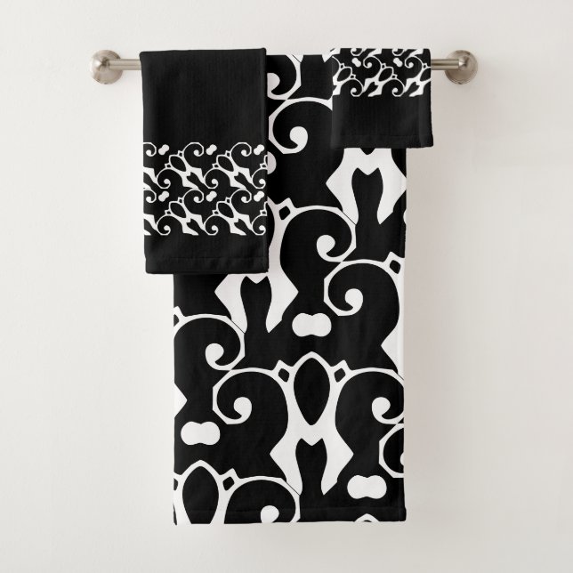 Pois noirs et blancs modernes (En situation)