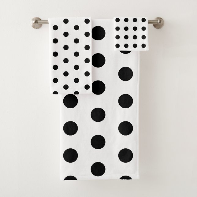 Pois noirs et blancs modernes (En situation)