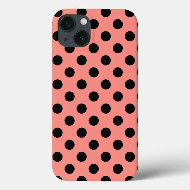 Pois noirs sur Coque de pêche-coque iphone Mate (Verso)
