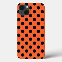 Pois noirs sur Coque orange-coque iphone Mate