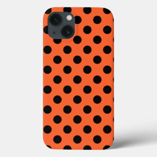 Pois noirs sur Coque orange-coque iphone Mate