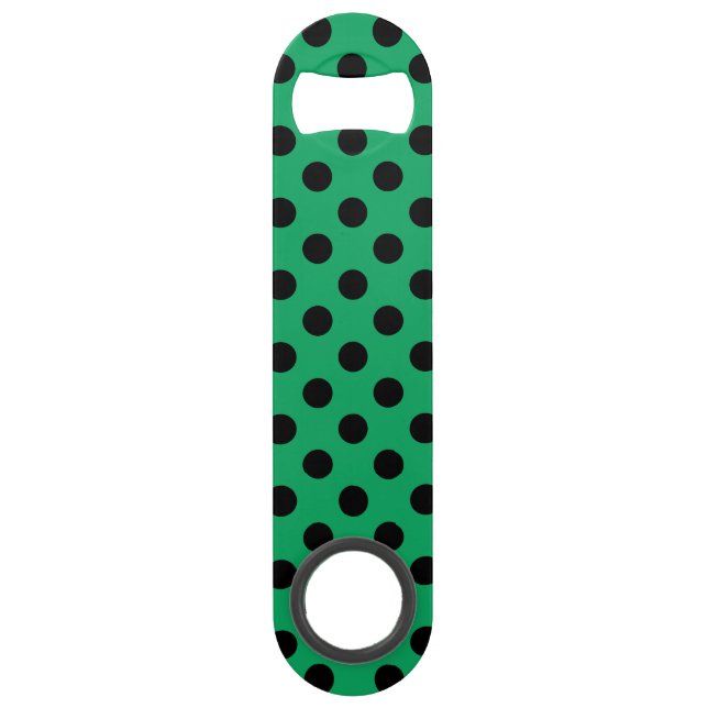 Pois noirs sur vert frais (Devant)