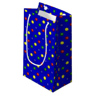 Pois principal, sac cadeau bleu-petit