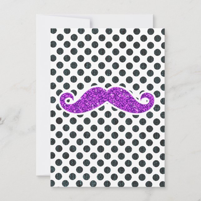Pois PURPLE PARTIES SCINTILLANT MUSTACHE (Devant)