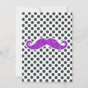 Pois PURPLE PARTIES SCINTILLANT MUSTACHE