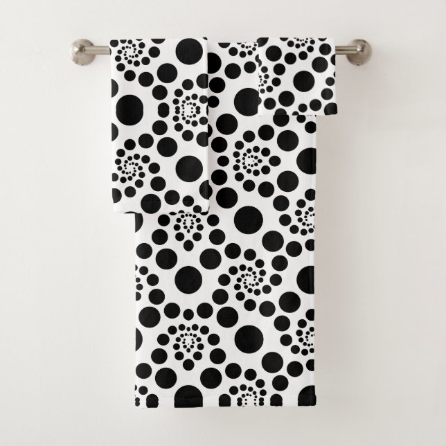 Pois rétro noirs et blancs (En situation)