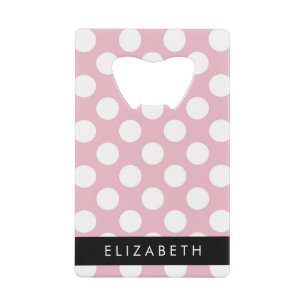 Pois roses, Motif Pointe Polka, Votre Nom
