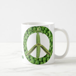 Pois sur la tasse de la terre