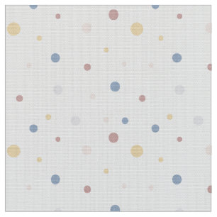 Pois sur tissu blanc par le quartier des matières 