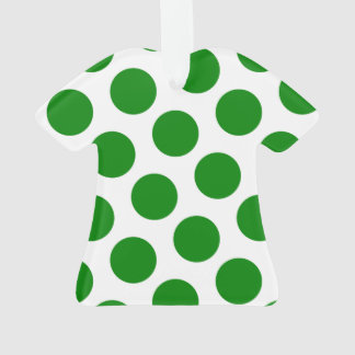 Pois vert et blanc à deux côtés