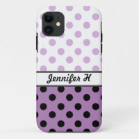 Pois violet noir iPhone 5 Coque