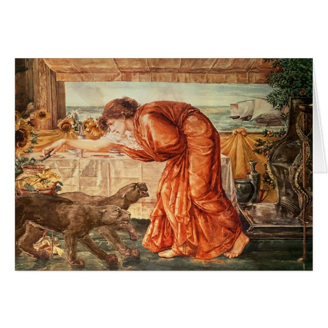 Poison de versement de Circe dans un vase (Devant horizontal)