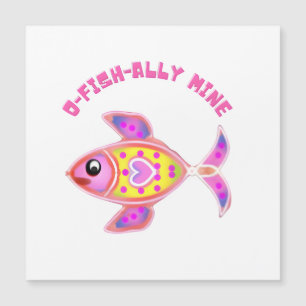 Poisson à cœur lumineux : Vie marine kawaii néon r