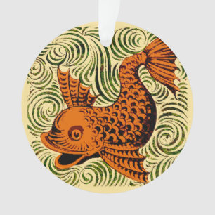 Poisson Antique Carrelage Ancien art