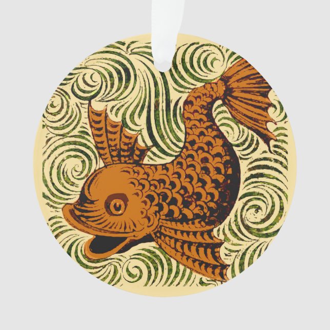 Poisson Antique Carrelage Ancien art (devant)