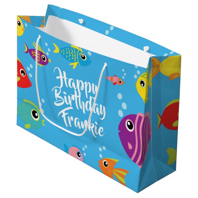 Poisson Aquarium 1er Anniversaire Cadeau Sac (Devant Angle)