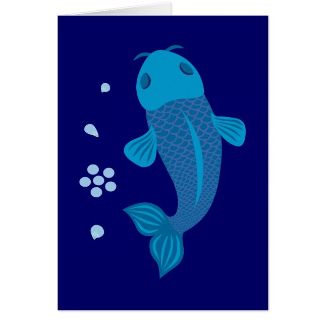 Poisson bleu Koi (Devant)