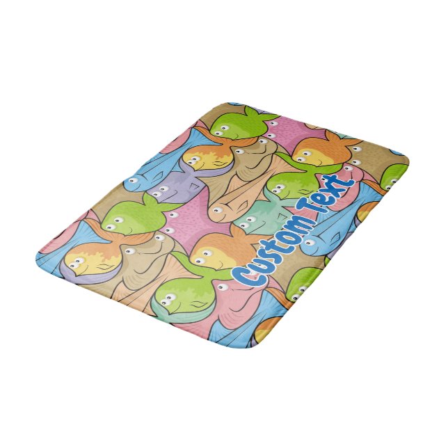 Poisson caricature tapis de bain (Angle)
