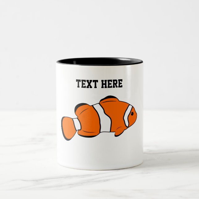 Poisson Clown Mug à café à deux tons (Centre)