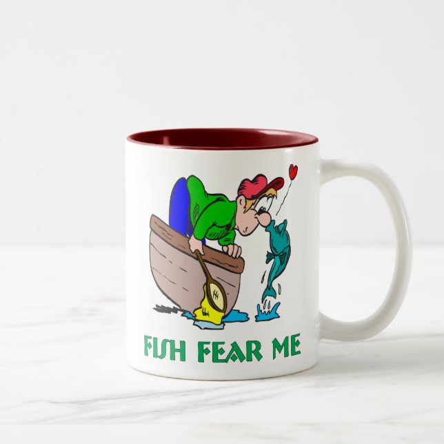 Poisson Craignez-moi drôle Mug de pêche (Droit)