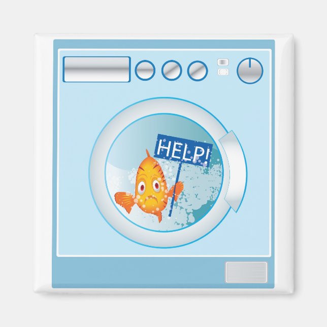 poisson dans la machine à laver aimant (Devant)