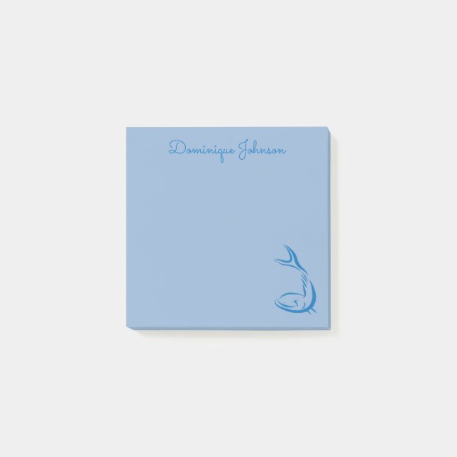 Poisson Dessin Post-It® personnalisé (Devant)