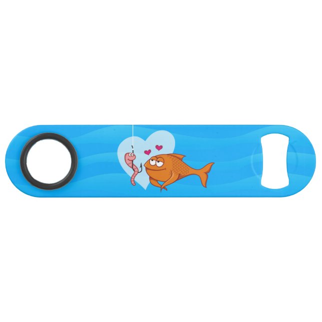 Poisson et appât dans Love Barre Clé (Devant (Horizontal))