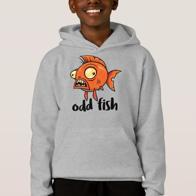 Poisson Étrange Drôle Dessin Animé Carpe Koï Orang (Devant)