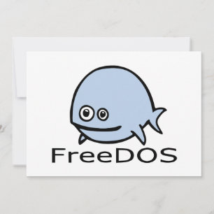 Poisson FreeDos - Bleu avec nom
