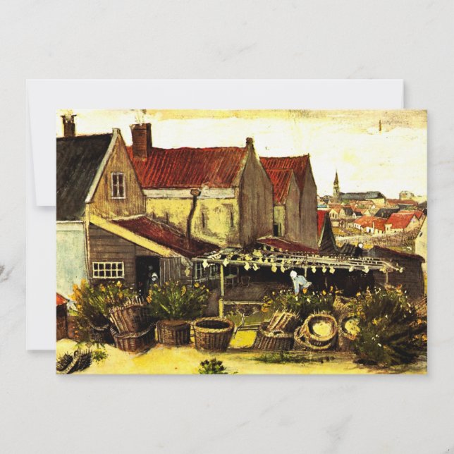 Poisson Grange de séchage par Vincent van Gogh (Devant)