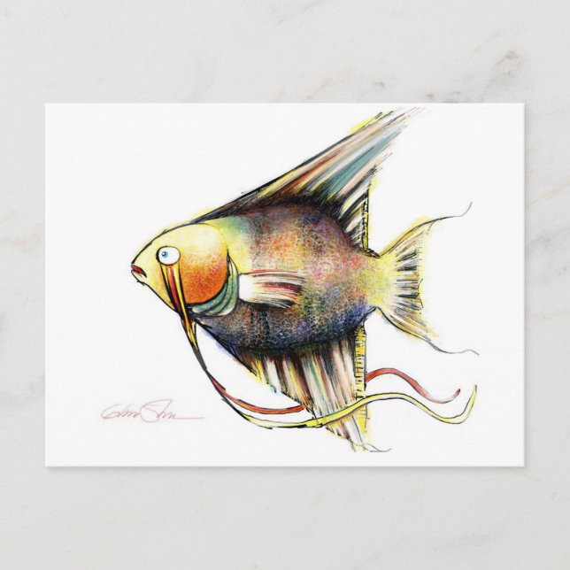Poisson Imaginaire : Cartes postales Angelo (Devant)