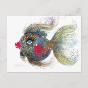 Poisson Imaginaire : Cartes postales Kissiefish