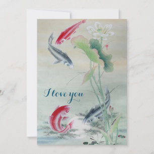 Poisson Koi avec Lotus